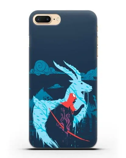 Чехол аниме Принцесса Мононоке - Аситака силиконовый для iPhone 7 Plus