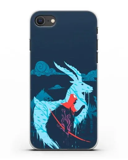 Чехол аниме Принцесса Мононоке - Аситака силиконовый для iPhone SE 2020