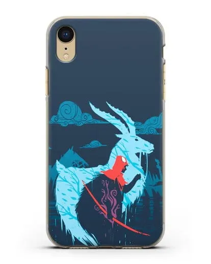 Чехол аниме Принцесса Мононоке - Аситака силиконовый для iPhone XR