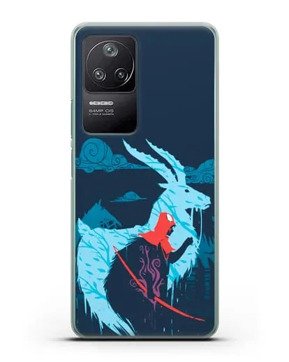 Чехол аниме Принцесса Мононоке - Аситака силиконовый для Xiaomi Poco F4