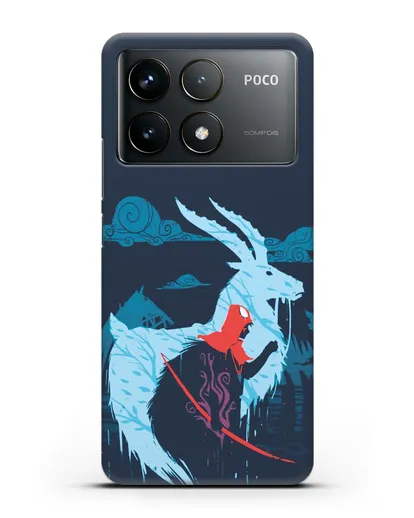 Чехол аниме Принцесса Мононоке - Аситака силиконовый для Xiaomi Poco F6 Pro