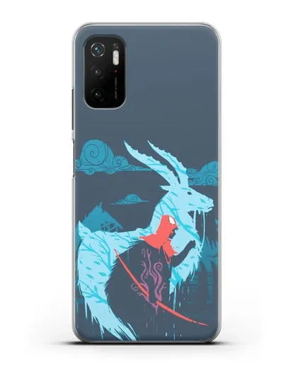 Чехол аниме Принцесса Мононоке - Аситака силиконовый для Xiaomi Poco M3 Pro