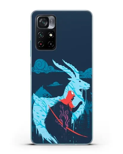 Чехол аниме Принцесса Мононоке - Аситака силиконовый для Xiaomi Poco M4 Pro 5G