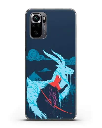 Чехол аниме Принцесса Мононоке - Аситака силиконовый для Xiaomi Poco M5s