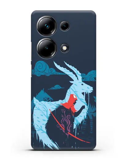 Чехол аниме Принцесса Мононоке - Аситака силиконовый для Xiaomi Poco M6 Pro