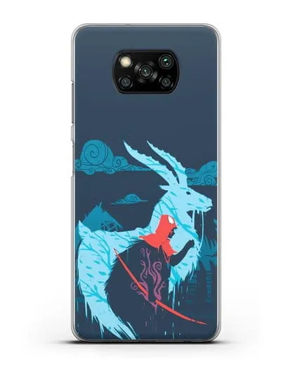 Чехол аниме Принцесса Мононоке - Аситака силиконовый для Xiaomi Poco X3