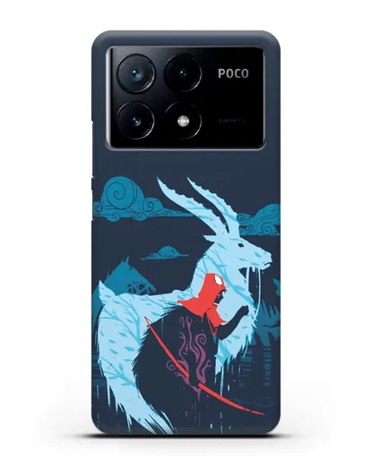 Чехол аниме Принцесса Мононоке - Аситака силиконовый для Xiaomi Poco X6 Pro