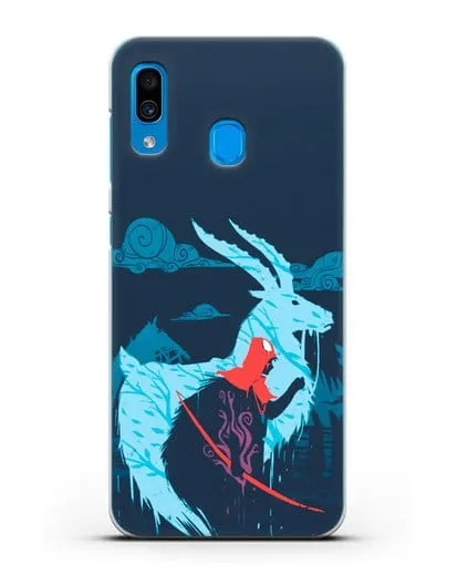 Чехол аниме Принцесса Мононоке - Аситака силиконовый для Samsung Galaxy A30 [SM-A305FN]