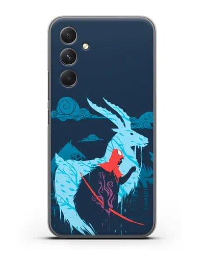 Чехол аниме Принцесса Мононоке - Аситака силиконовый для Samsung Galaxy A54 [SM-A536]