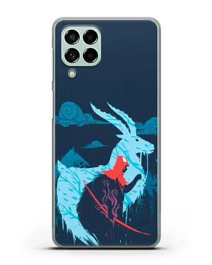 Чехол аниме Принцесса Мононоке - Аситака силиконовый для Samsung Galaxy M53 [SM-M536]