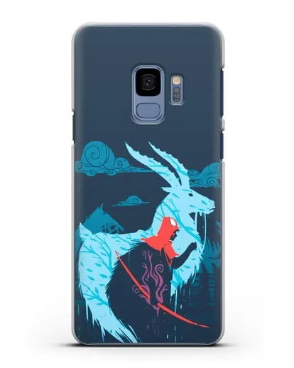 Чехол аниме Принцесса Мононоке - Аситака силиконовый для Samsung Galaxy S9 [SM-G960F]