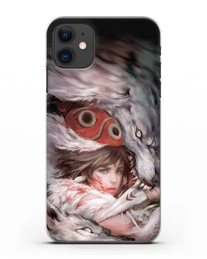 Чехол аниме Принцесса Мононоке - Защитница леса Мононоке силиконовый для iPhone 11