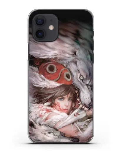 Чехол аниме Принцесса Мононоке - Защитница леса Мононоке силиконовый для iPhone 12