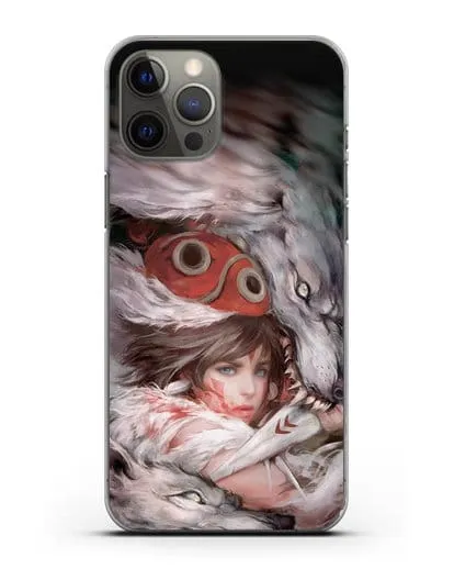 Чехол аниме Принцесса Мононоке - Защитница леса Мононоке силиконовый для iPhone 12 Pro Max