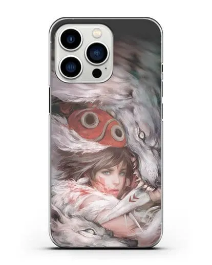 Чехол аниме Принцесса Мононоке - Защитница леса Мононоке силиконовый для iPhone 13 Pro