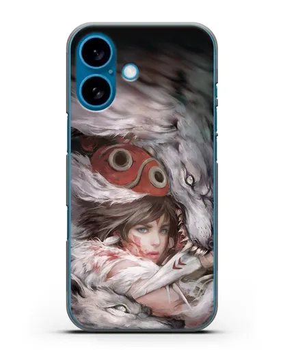 Чехол аниме Принцесса Мононоке - Защитница леса Мононоке силиконовый для iPhone 16