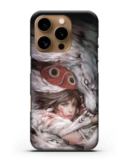 Чехол аниме Принцесса Мононоке - Защитница леса Мононоке силиконовый для iPhone 16 Pro