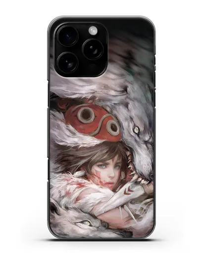 Чехол аниме Принцесса Мононоке - Защитница леса Мононоке силиконовый для iPhone 16 Pro Max