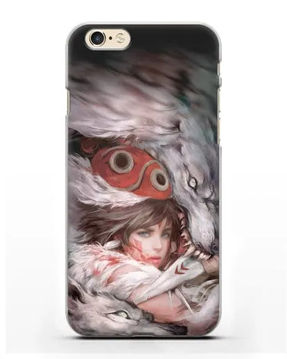 Чехол аниме Принцесса Мононоке - Защитница леса Мононоке силиконовый для iPhone 6