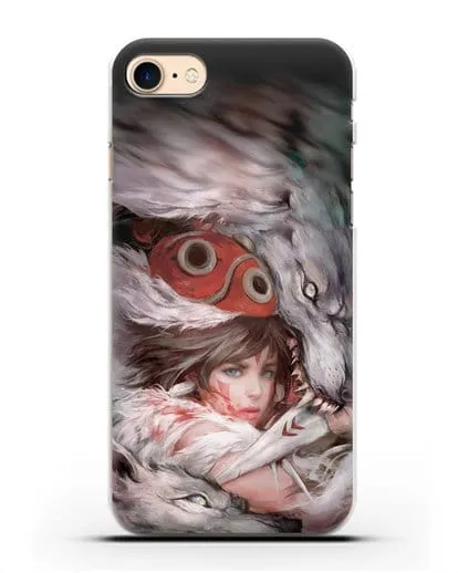 Чехол аниме Принцесса Мононоке - Защитница леса Мононоке силиконовый для iPhone 8