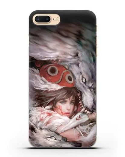 Чехол аниме Принцесса Мононоке - Защитница леса Мононоке силиконовый для iPhone 7 Plus