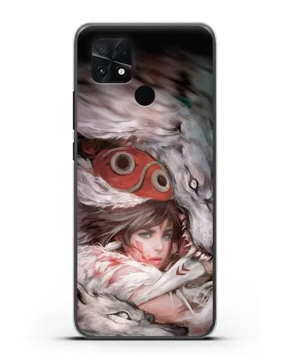 Чехол аниме Принцесса Мононоке - Защитница леса Мононоке силиконовый для Xiaomi Poco C40
