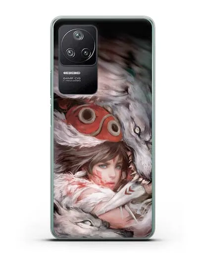 Чехол аниме Принцесса Мононоке - Защитница леса Мононоке силиконовый для Xiaomi Poco F4