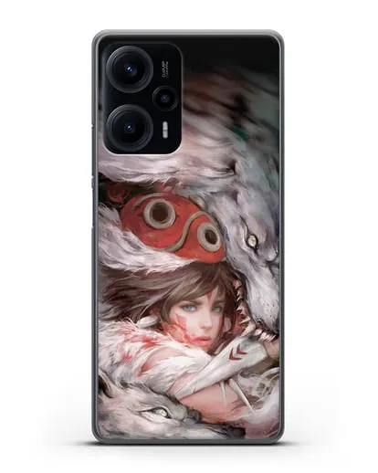 Чехол аниме Принцесса Мононоке - Защитница леса Мононоке силиконовый для Xiaomi Poco F5