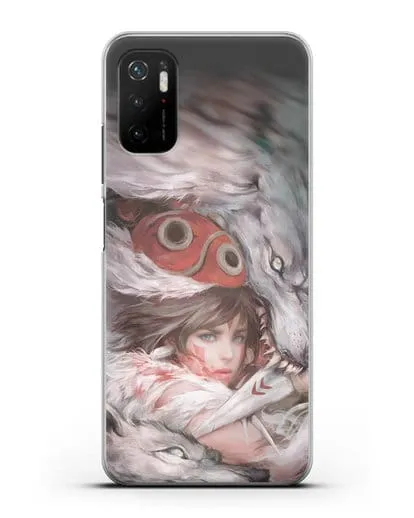Чехол аниме Принцесса Мононоке - Защитница леса Мононоке силиконовый для Xiaomi Poco M3 Pro