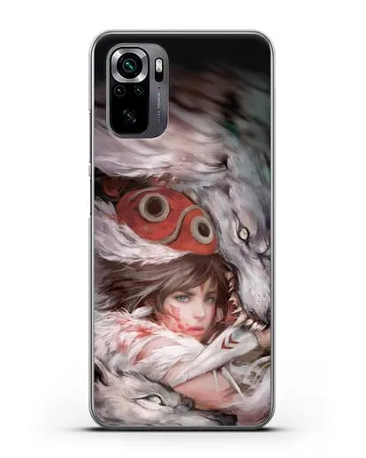 Чехол аниме Принцесса Мононоке - Защитница леса Мононоке силиконовый для Xiaomi Poco M5s