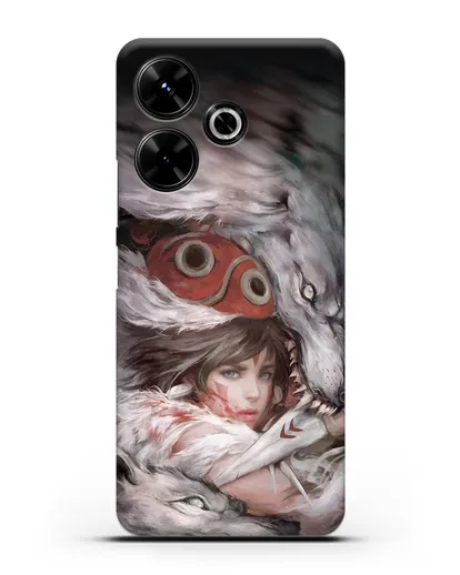 Чехол аниме Принцесса Мононоке - Защитница леса Мононоке силиконовый для Xiaomi Poco M6