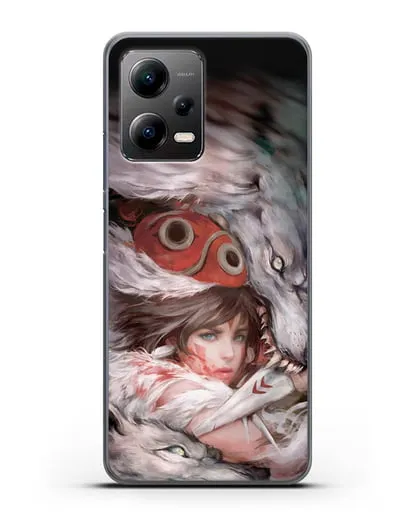 Чехол аниме Принцесса Мононоке - Защитница леса Мононоке силиконовый для Xiaomi Poco X5