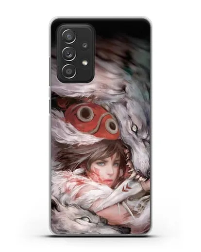 Чехол аниме Принцесса Мононоке - Защитница леса Мононоке силиконовый для Samsung Galaxy A53