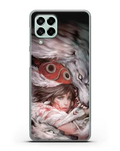 Чехол аниме Принцесса Мононоке - Защитница леса Мононоке силиконовый для Samsung Galaxy M53 [SM-M536]