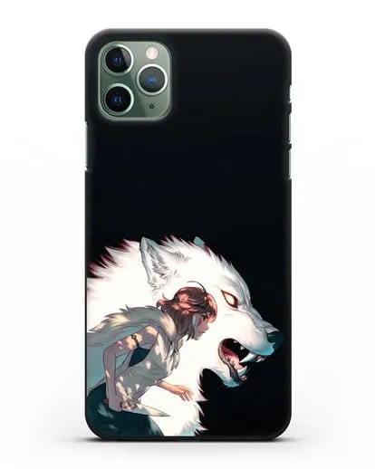 Чехол аниме Принцесса Мононоке - Мононоке и Моро силиконовый для iPhone 11 Pro Max