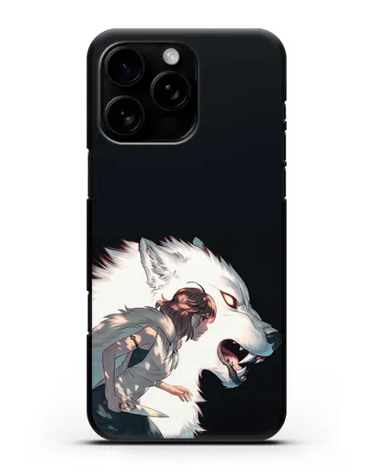 Чехол аниме Принцесса Мононоке - Мононоке и Моро силиконовый для iPhone 16 Pro Max