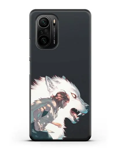 Чехол аниме Принцесса Мононоке - Мононоке и Моро силиконовый для Xiaomi Poco F3