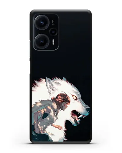 Чехол аниме Принцесса Мононоке - Мононоке и Моро силиконовый для Xiaomi Poco F5