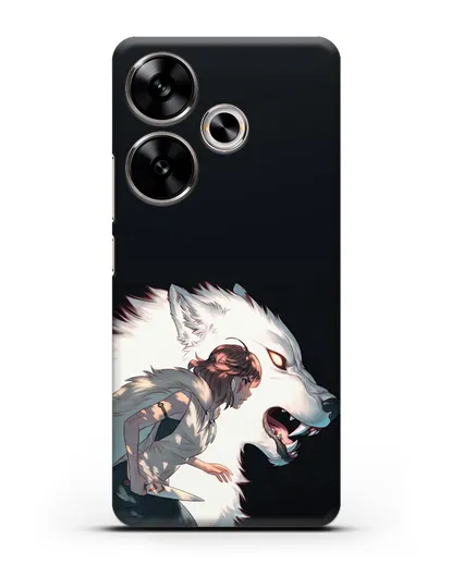 Чехол аниме Принцесса Мононоке - Мононоке и Моро силиконовый для Xiaomi Poco F6