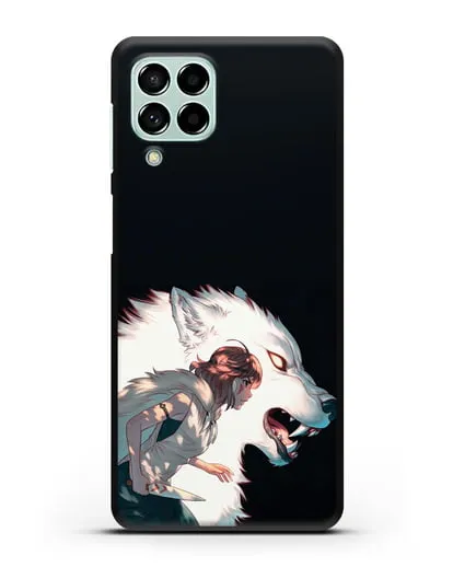 Чехол аниме Принцесса Мононоке - Мононоке и Моро силиконовый для Samsung Galaxy M53 [SM-M536]