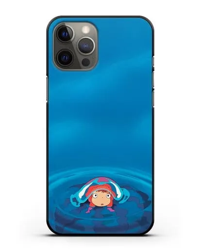 Чехол аниме Рыбка Поньо на утёсе - Осторожная Поньо силиконовый для iPhone 12 Pro Max