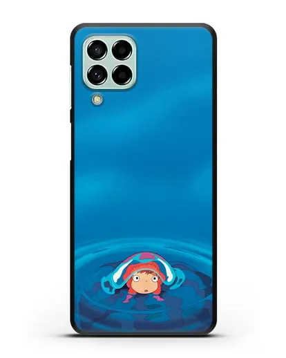 Чехол аниме Рыбка Поньо на утёсе - Осторожная Поньо силиконовый для Samsung Galaxy M53 [SM-M536]