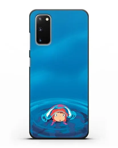 Чехол аниме Рыбка Поньо на утёсе - Осторожная Поньо силиконовый для Samsung Galaxy S20 [SM-G980F]