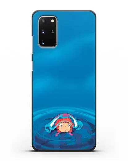 Чехол аниме Рыбка Поньо на утёсе - Осторожная Поньо силиконовый для Samsung Galaxy S20 Plus [SM-G985F]