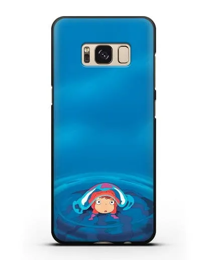 Чехол аниме Рыбка Поньо на утёсе - Осторожная Поньо силиконовый для Samsung Galaxy S8 [SM-950F]