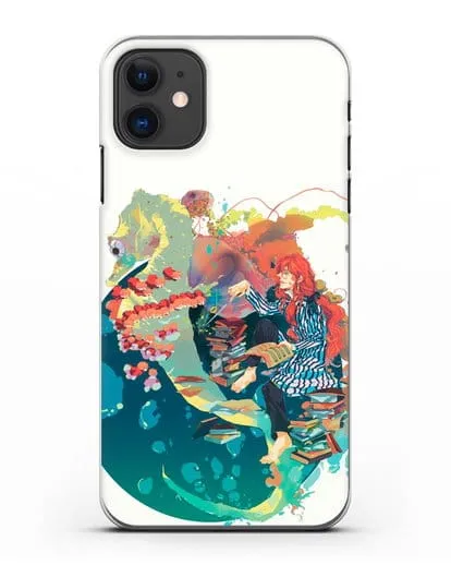 Чехол аниме Рыбка Поньо на утёсе - Колдун Фудзимото силиконовый для iPhone 11