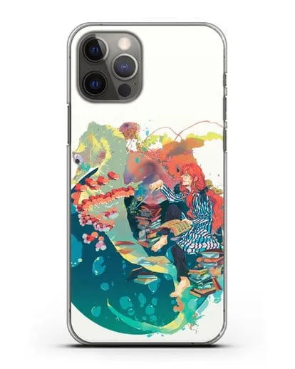 Чехол аниме Рыбка Поньо на утёсе - Колдун Фудзимото силиконовый для iPhone 12 Pro