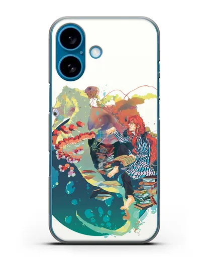 Чехол аниме Рыбка Поньо на утёсе - Колдун Фудзимото силиконовый для iPhone 16