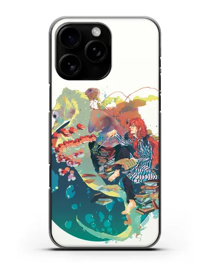 Чехол аниме Рыбка Поньо на утёсе - Колдун Фудзимото силиконовый для iPhone 16 Pro Max