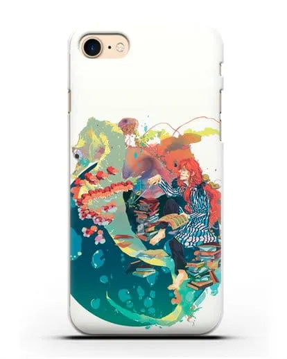 Чехол аниме Рыбка Поньо на утёсе - Колдун Фудзимото силиконовый для iPhone 8